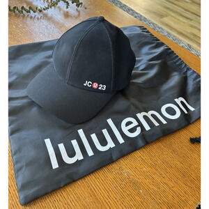 Lululemon JC 23 Limited Store Edition Baller Hat Black One Size NWT Logo Bag